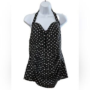 Merona Black and White Polka Dot One Piece